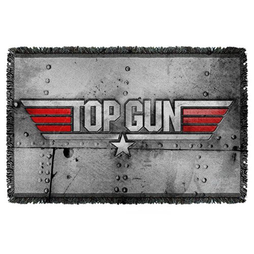 Top Gun Logo Woven Tapestry Throw Blanket